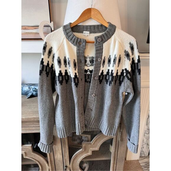 Kule The Freya Cardigan in Heather Grey Size Small - Picture 3 of 10